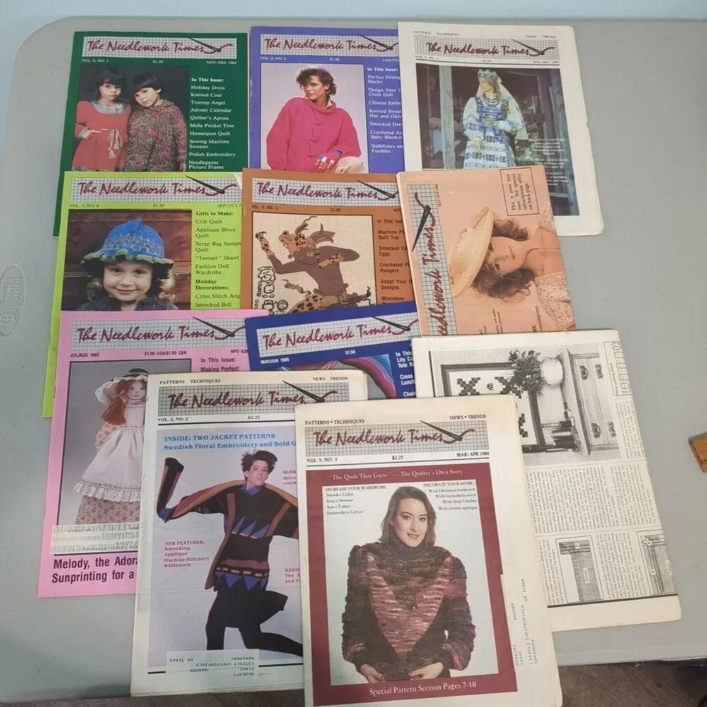 The Needlework Times TNT Subscription Magazine Newspaper for Crafters vintage lo